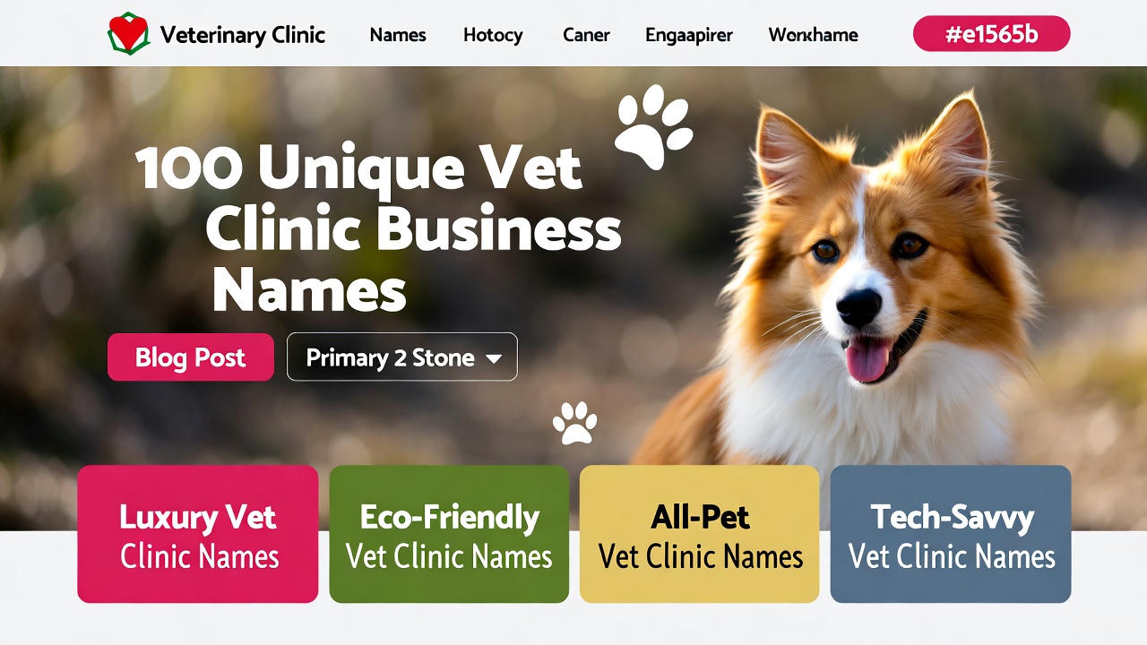 100 Unique Vet Clinic Business Name Ideas 2 ElementorInsights Elementor Troubleshoot – Elementor Tips, Updates, Features & Fixes. Build Responsive WordPress Websites and Elementor Website Design. 100 Unique Vet Clinic Business Name Ideas